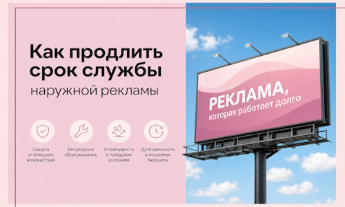 Как продлить срок службы наружной рекламы в Курске