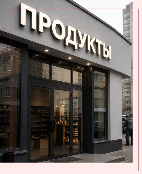 Объемные буквы для магазина в Курске по цене от 4691 р. | Аванза-Кус