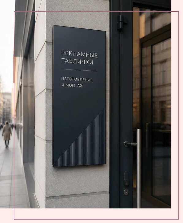 Рекламные таблички в Курске по цене от 4691 р. | Аванза-Кус