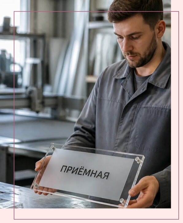 Таблички из оргстекла на заказ в Курске от 4065 р. | Аванза-Кус